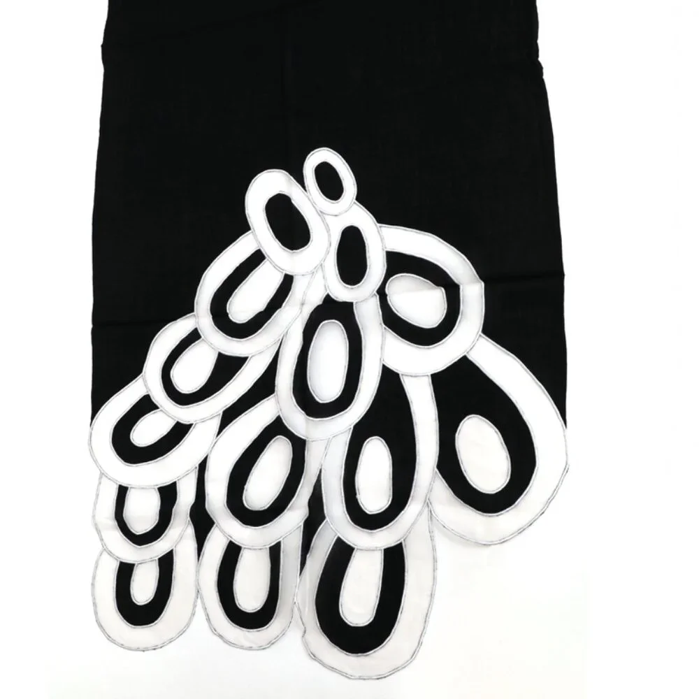 Sonia Delaunay Shawl with Appliqued Loops - Picture 5 of 8